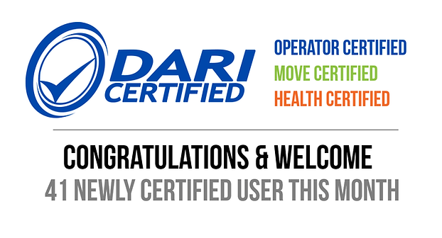 Shout Out! Congratulations & Welcome to 41 Newly Certified DARI Users