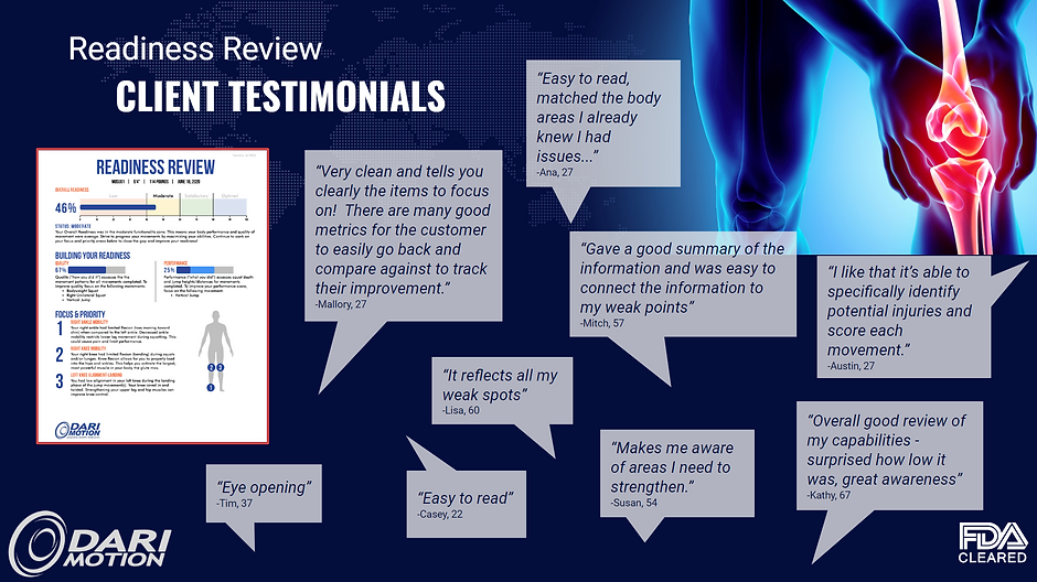 Hear what clients have to say about their Readiness Review Report from their DARI session!